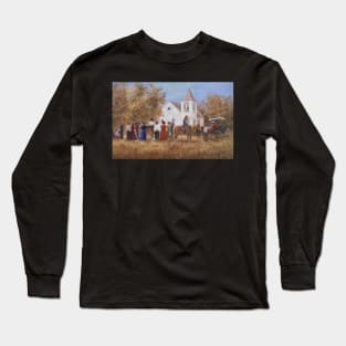 Box Supper At The Church Oil on Canvas Long Sleeve T-Shirt